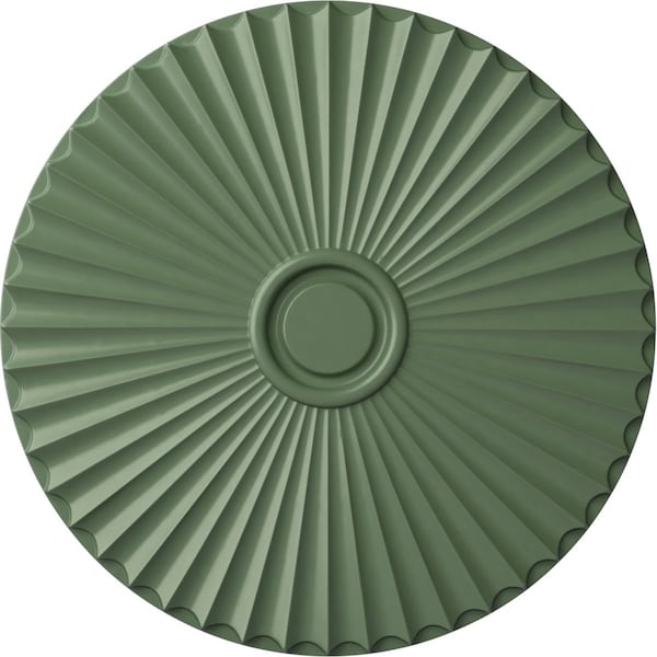 Ekena Millwork Shakuras Ceiling Medallion (For Canopies up to 5 1/2"), Hand-Painted Athenian Green, 29 1/2"OD x 2"P CM30SHAGF - main